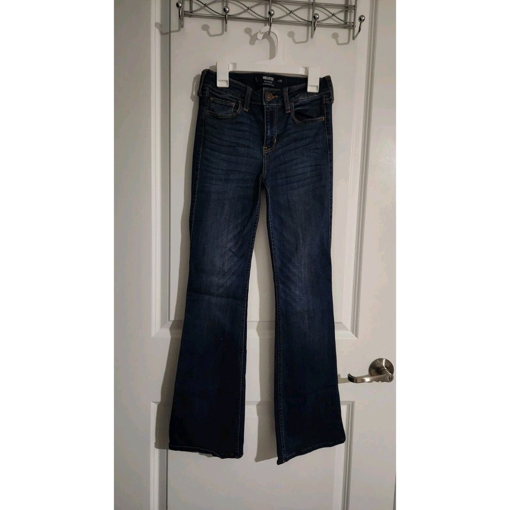 Hollister Women's Mid-Rise Boot Blue Jeans Pants Stretchβ Size 25 Short